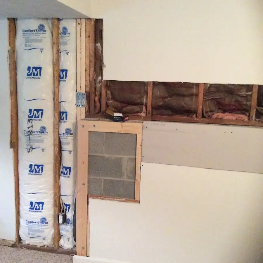 Wall insulation replacement during Contents Cleaning & Restoration in Tipton
